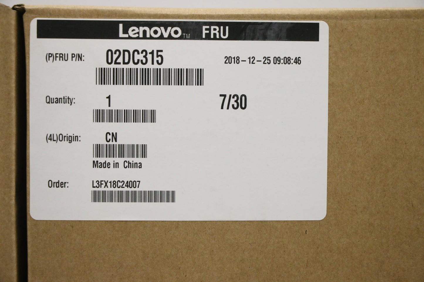 Lenovo DISPLAY, 14", FHD, Anti-Glare, TN - 02DC315
