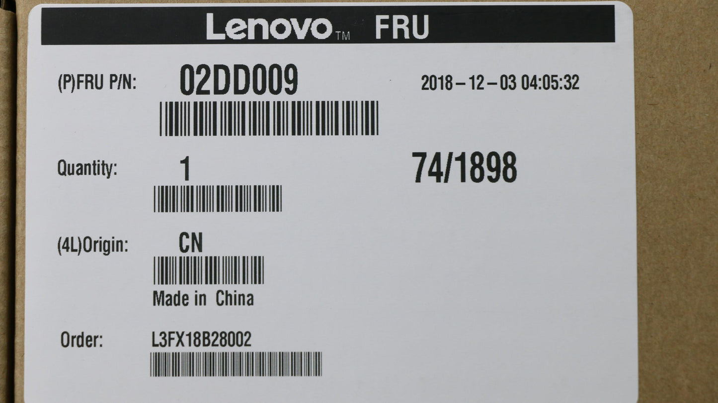 Lenovo 15.6" FHD Display, Anti-Glare, IPS, 250 nits - 02DD009