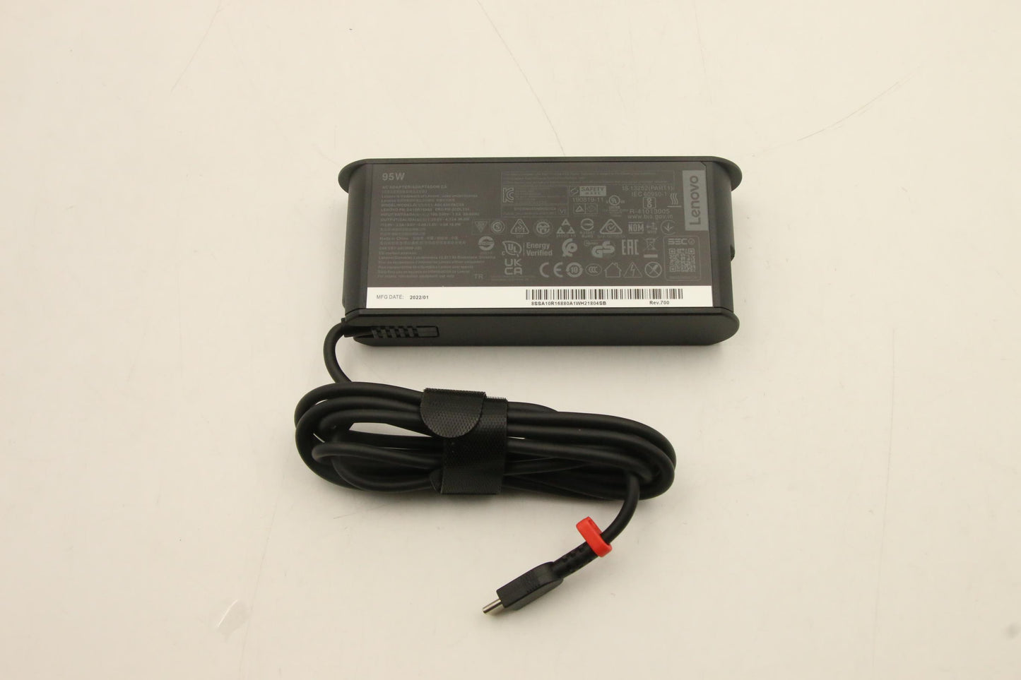Lenovo 95W Type-C AC Adapter, 3-Prong, Black - 02DL134
