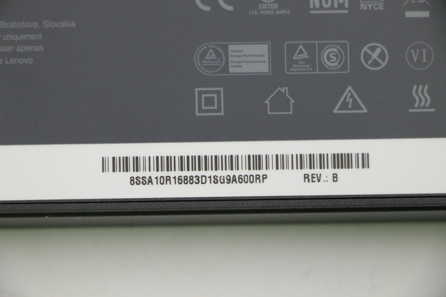 Lenovo Power Supply AC Adapter 170W 2P (Rectangle Black) - 02DL137