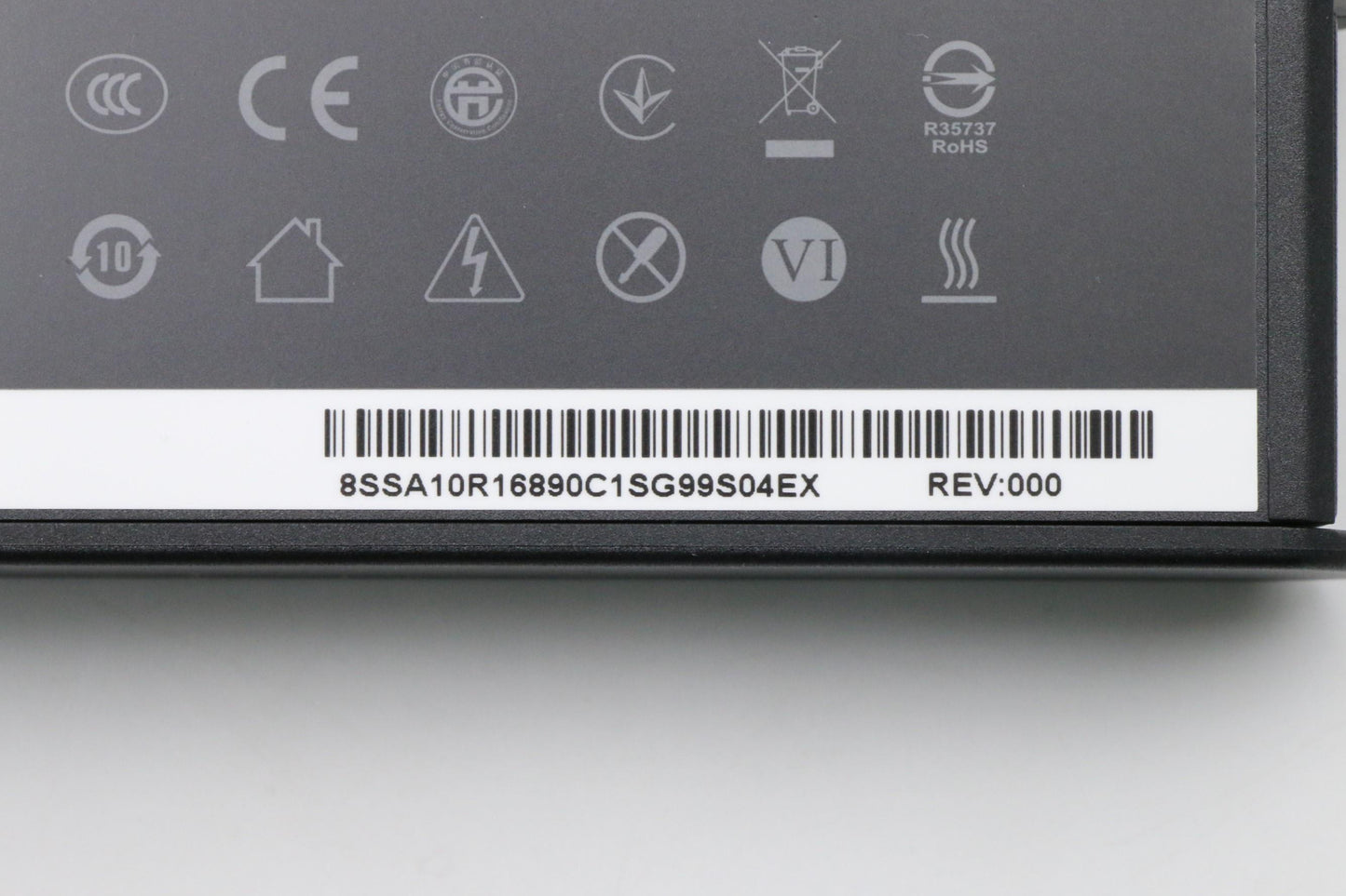 Lenovo 230W Rectangle AC Adapter, 3-Prong, Black - 02DL144