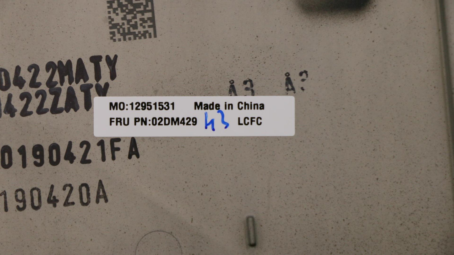 Lenovo C-Cover Sub-Assembly without Fingerprint Sensor - 02DM429