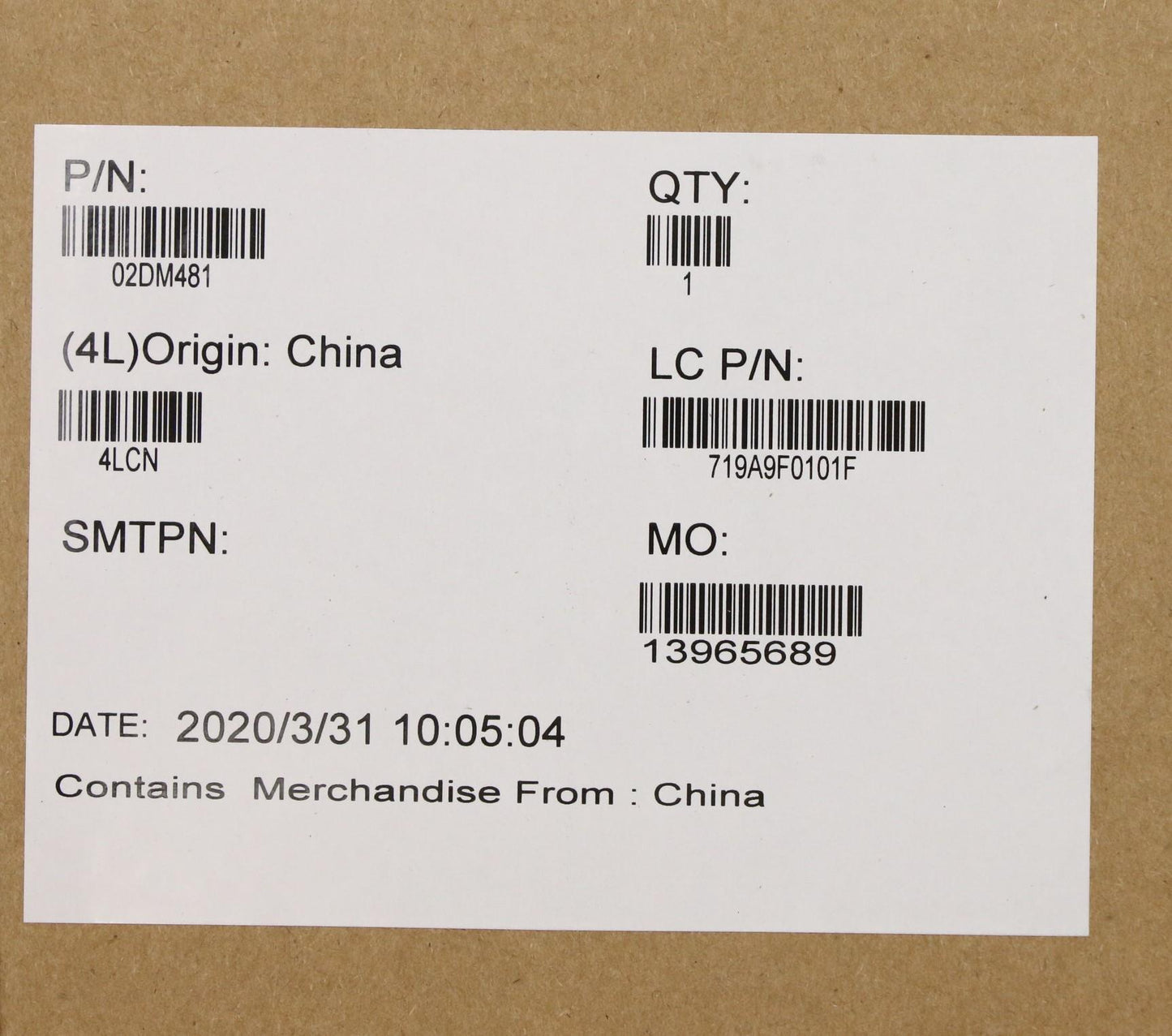 Lenovo Motherboard BDPLANAR, i9-9880H, NVIDIA RTX4000 8GB, Windows, vPro, YdT - 02DM481