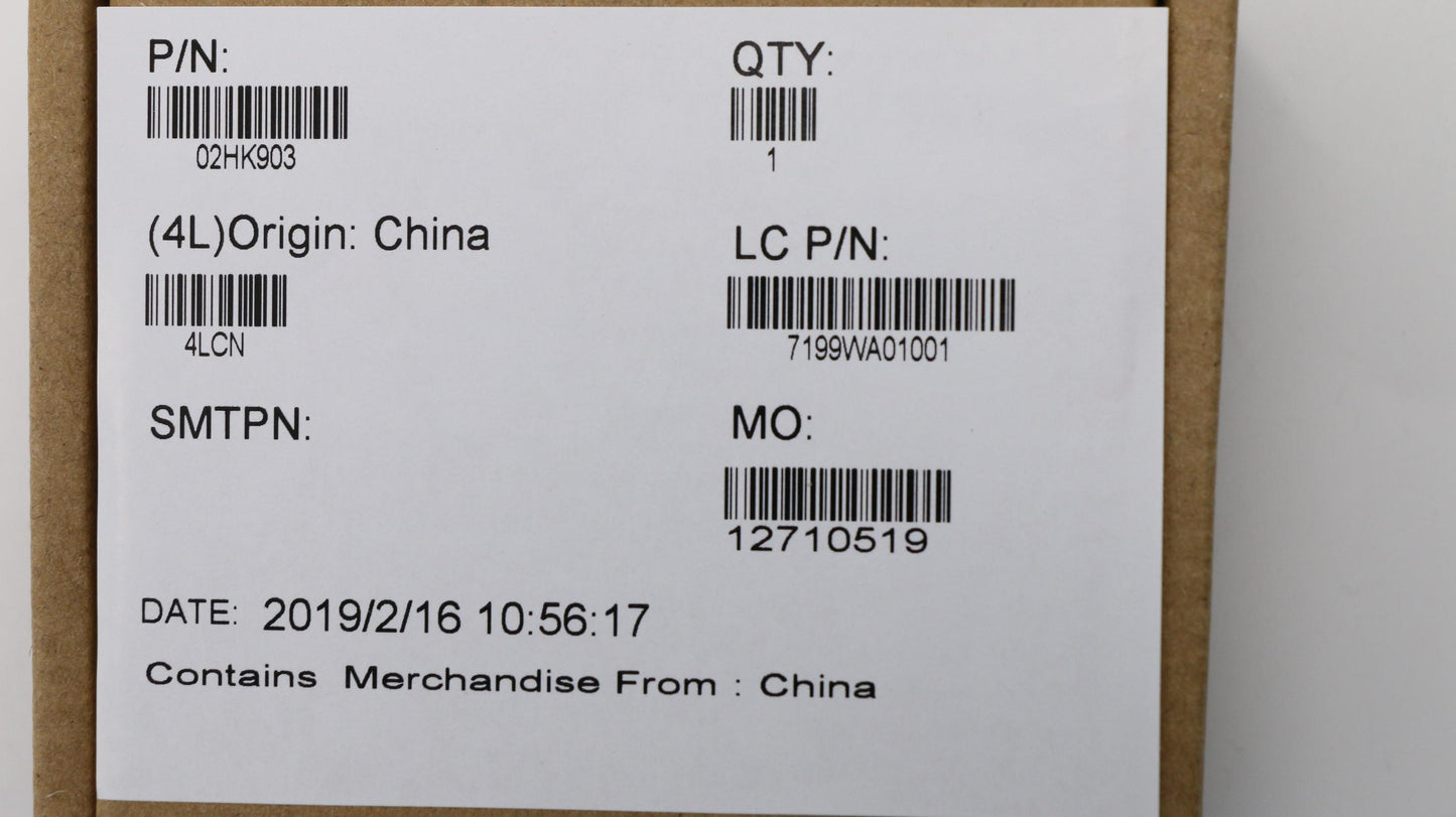 Lenovo RTC Battery - 02HK903