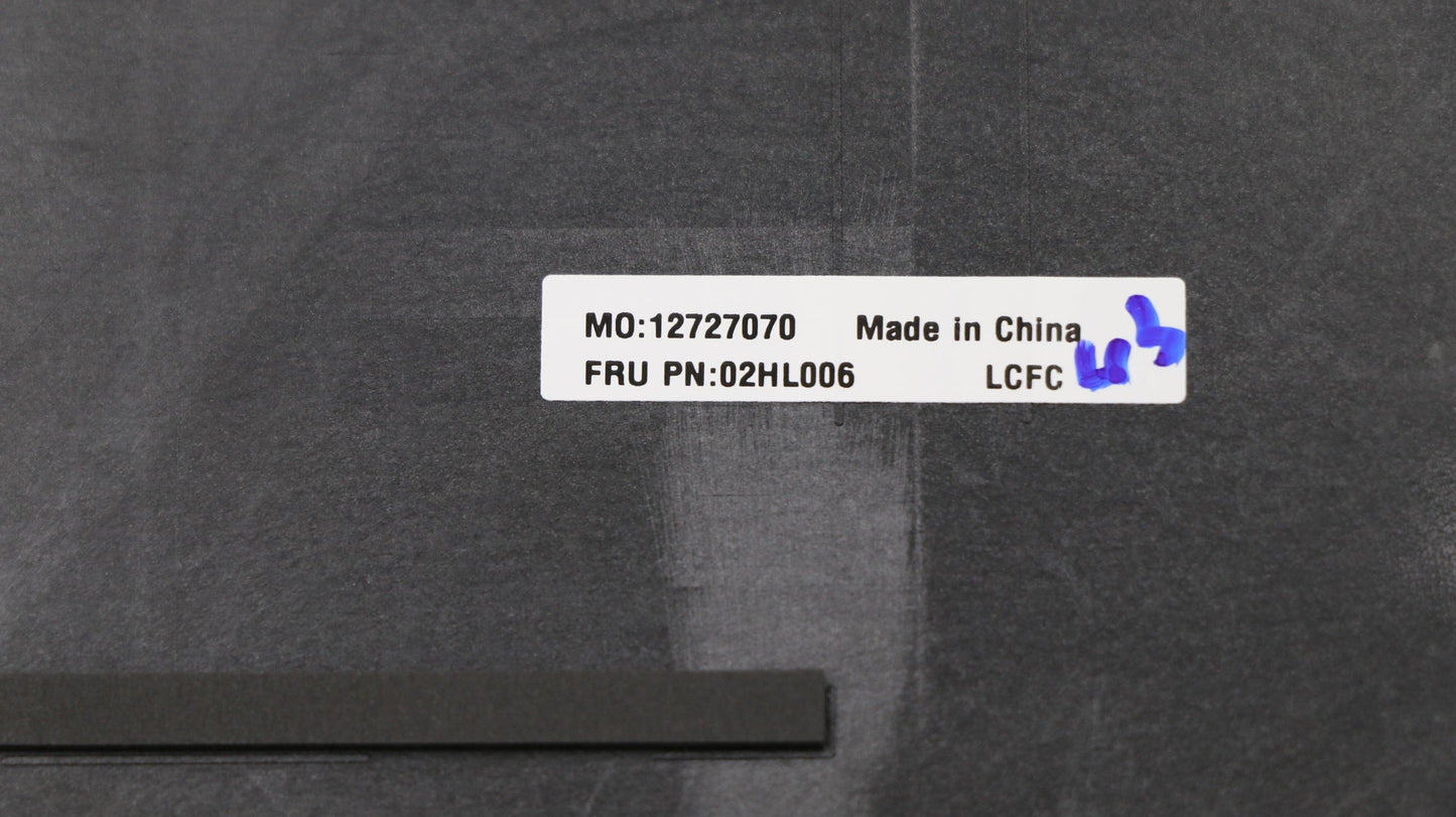 Lenovo Mechanical Assembly, A-Cover, Black, PPS, FHD Compatible - 02HL006
