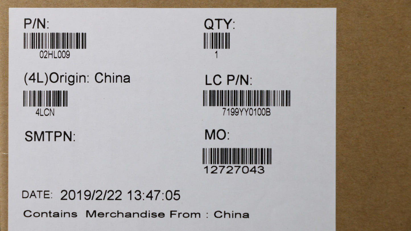 Lenovo Mechanical Assembly, B Cover, Black, with Shutter - 02HL009