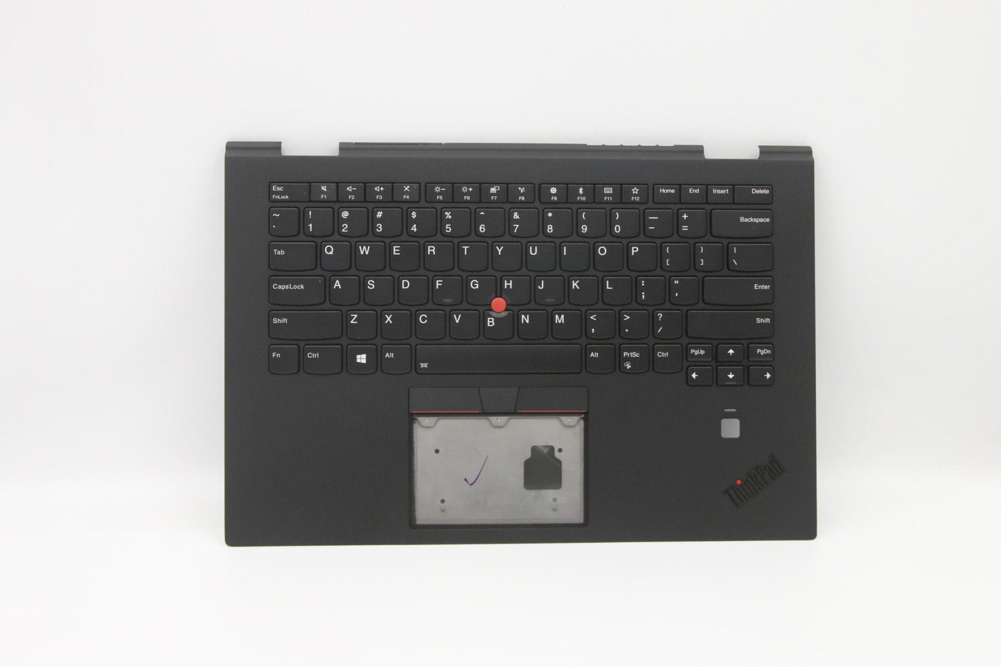Lenovo - C-Cover with Keyboard, USA English Layout, Black, Backlit - 02HL897