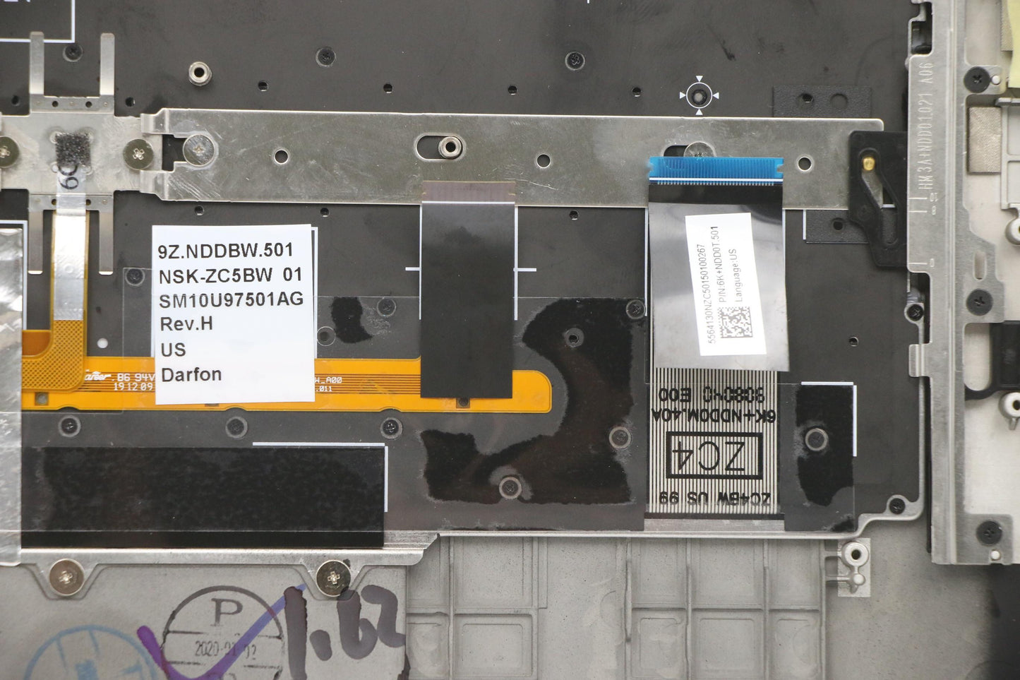 Lenovo - C-Cover with Keyboard, USA English Layout, Black, Backlit - 02HL897