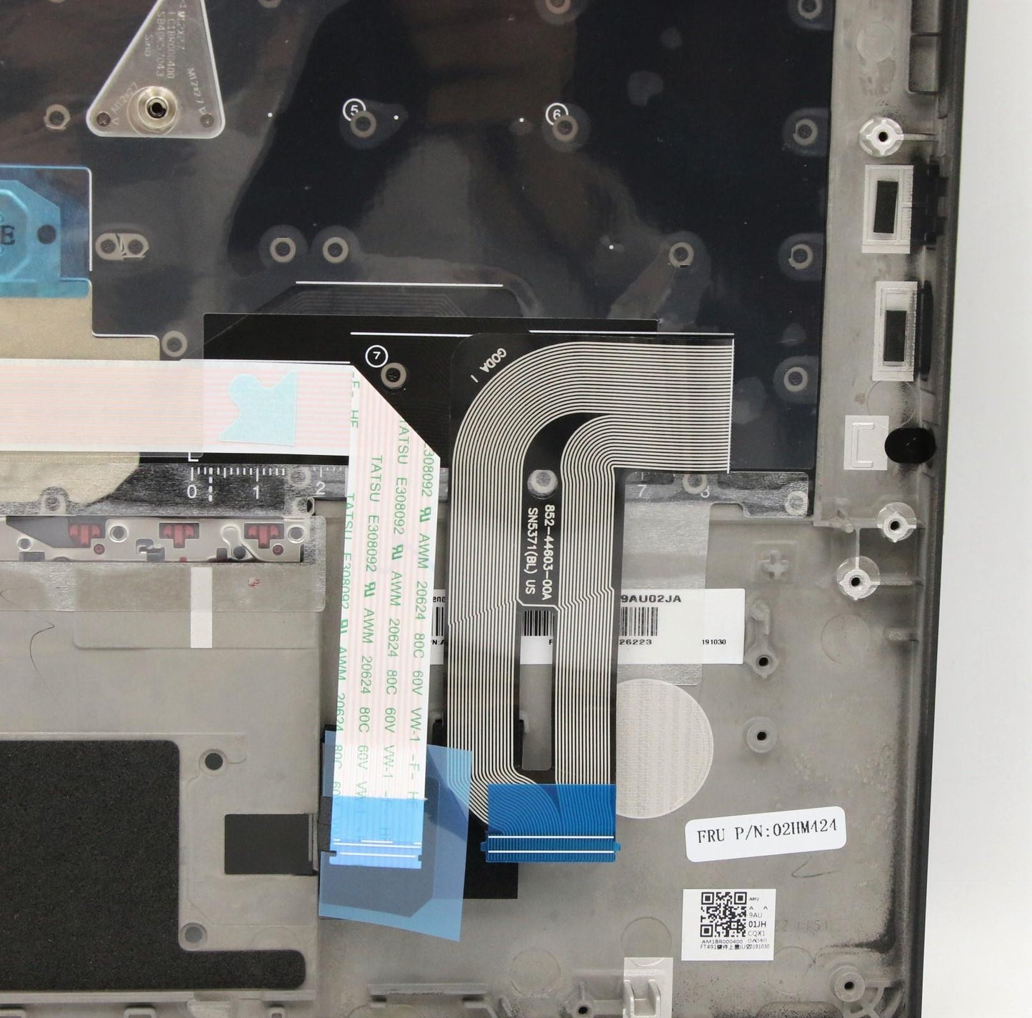 Lenovo C-Cover with Keyboard, USA English, Black, Non-Backlit, Fingerprint Compatible - 02HM424