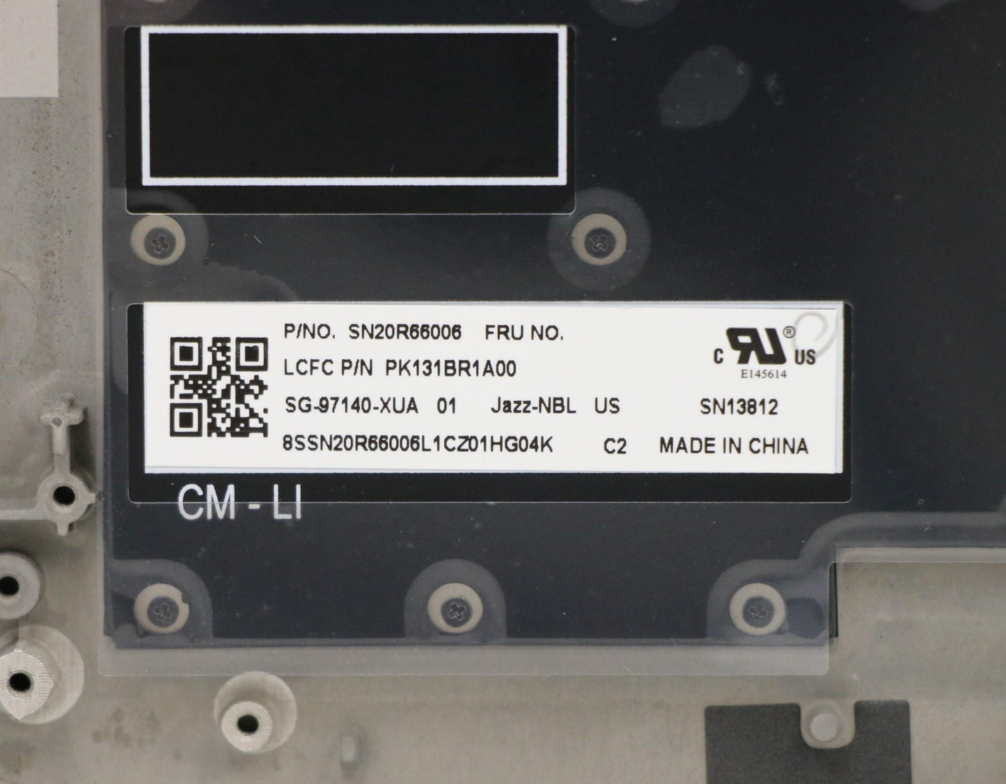 Lenovo C-Cover with Keyboard, USA English, Black, Non-Backlit, Fingerprint Compatible - 02HM424