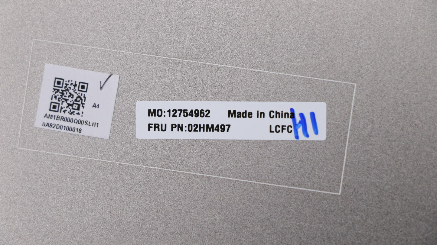 Lenovo Low Power FHD A-Cover, Aluminum, Silver - 02HM497