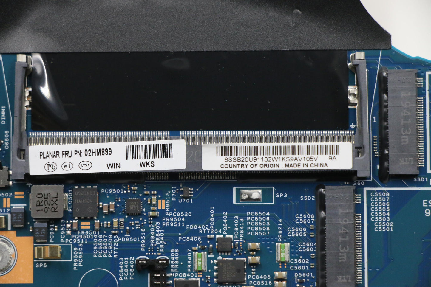 Lenovo Motherboard BDPLANAR, i7-9750H, N19PQ1, Windows, dTPM - 02HM899