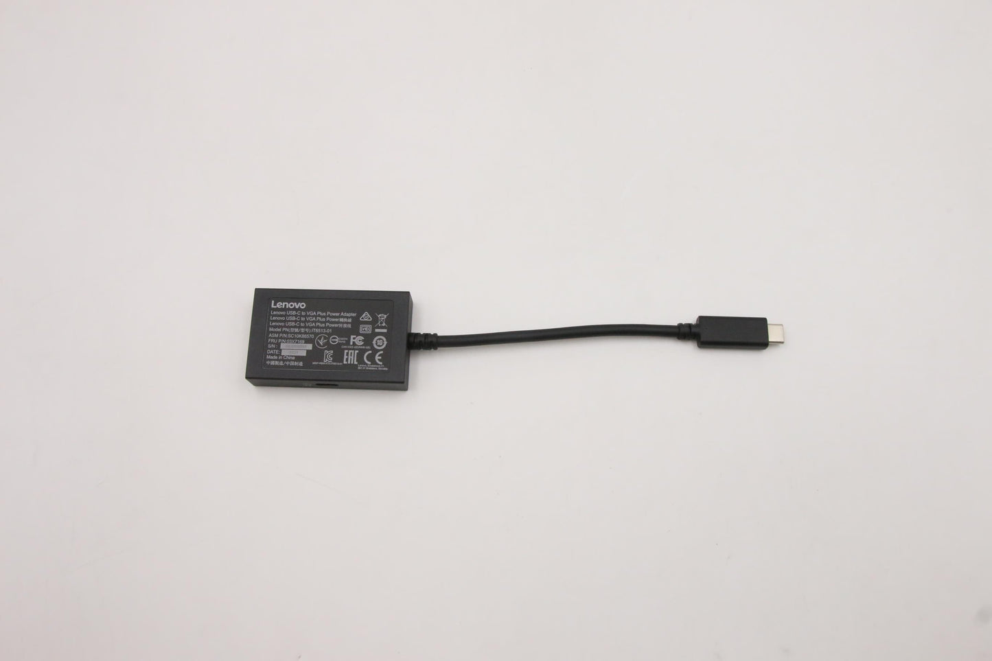 Lenovo Cable Bo Fru Usb C To Vga Powe - 03X7169