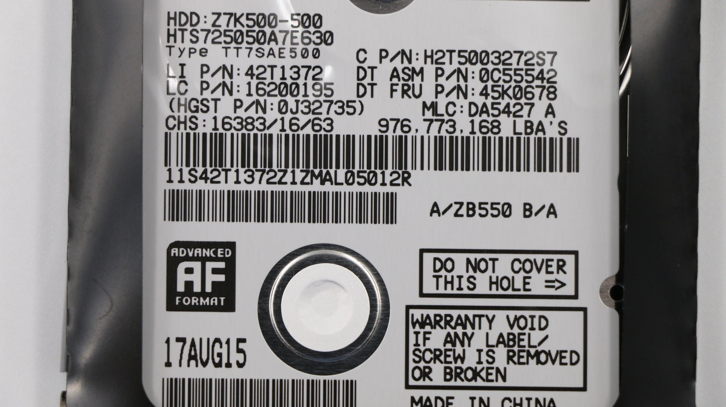 Lenovo Hard Drives - 04W1951