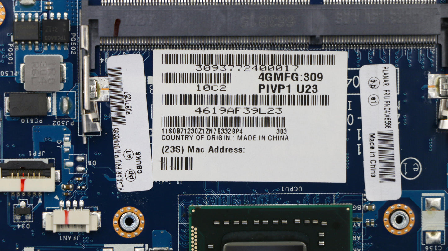 Lenovo Cdpop Pln Intel I3-2367M N-Aes - 04W6566