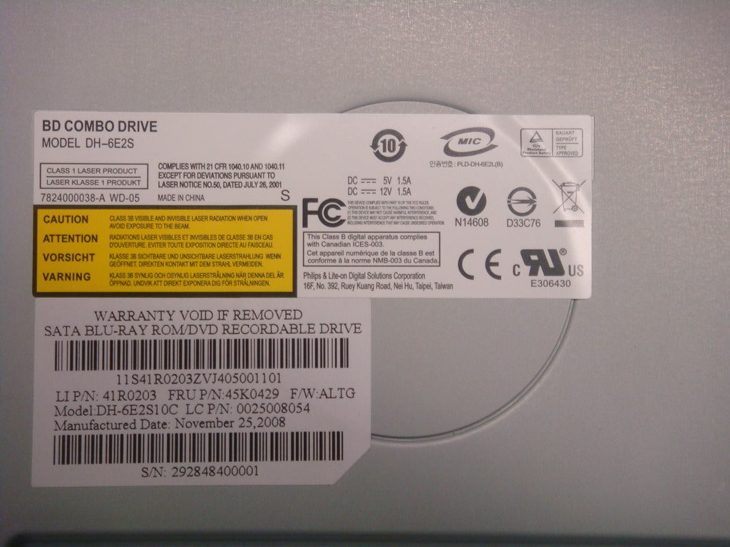 Lenovo Bd Combo Plds 6Xdh-6E2S S Blk - 25008054