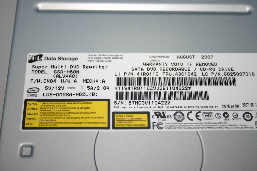 Lenovo Rambo 16X Sata Hlds Gsa-H60N B - 25007316