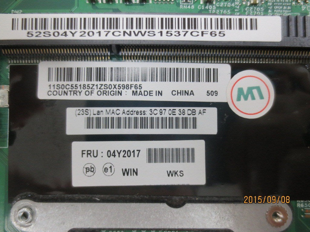 Lenovo Bdplanar W8P,Nocpu,Dis-1Gb,Swg - 04Y2017