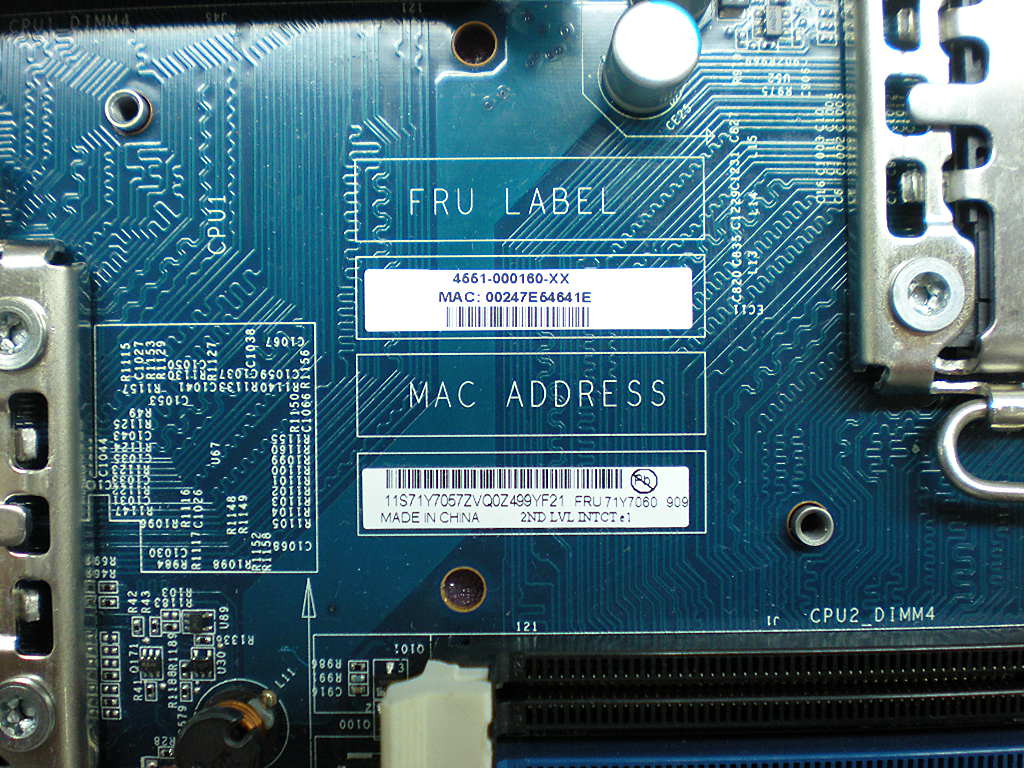 Lenovo Bdplanar Intel 2P - 71Y7060