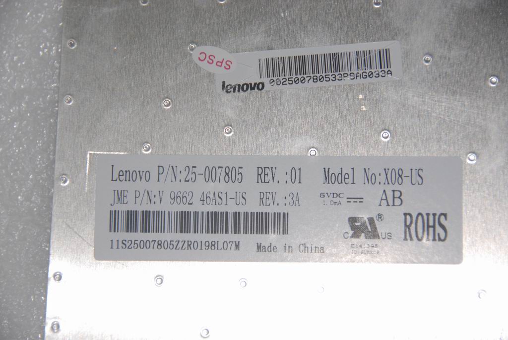 Lenovo Kb Sunrex Us 84Key Orange Wo/C - 25007805