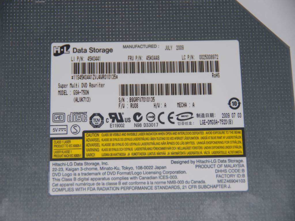 Lenovo Rambo Gsa-T50N Slim S Wo/Bezel - 25008972