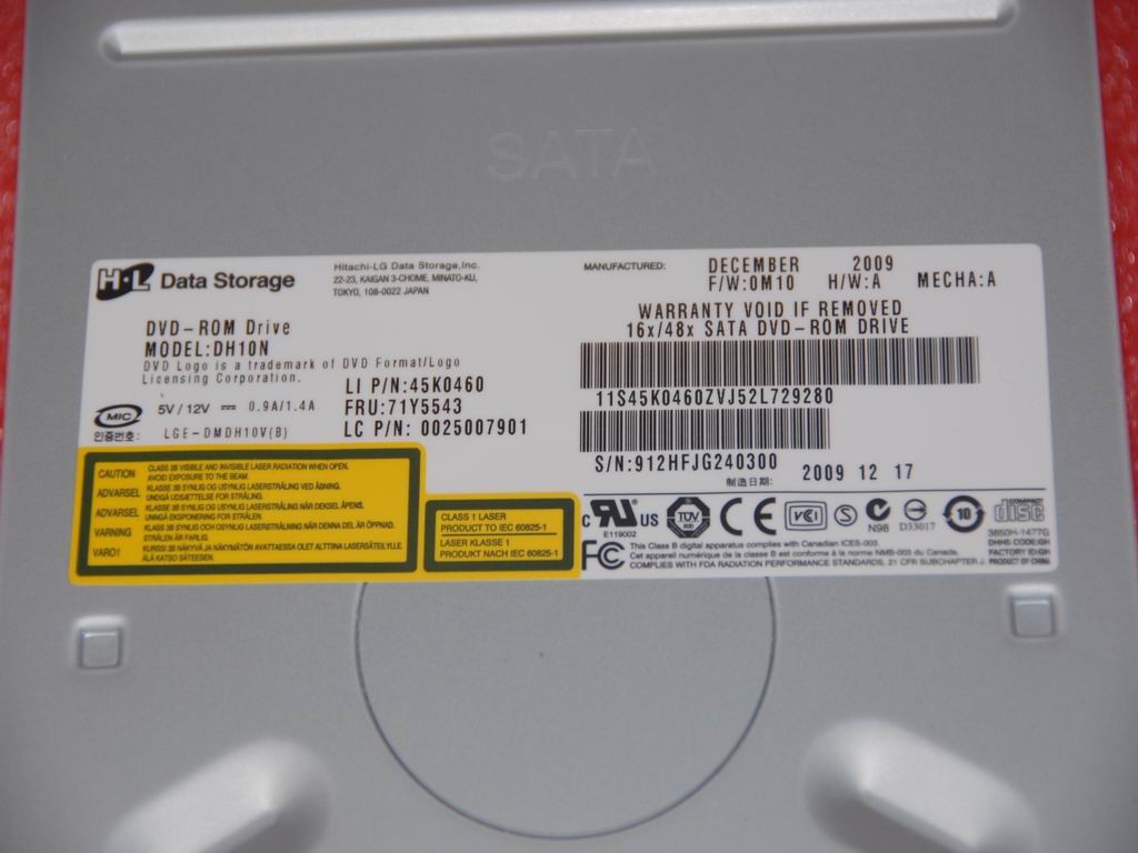 Lenovo Dvdrom Hlds 16X Dh10N Sata Bla - 25007901