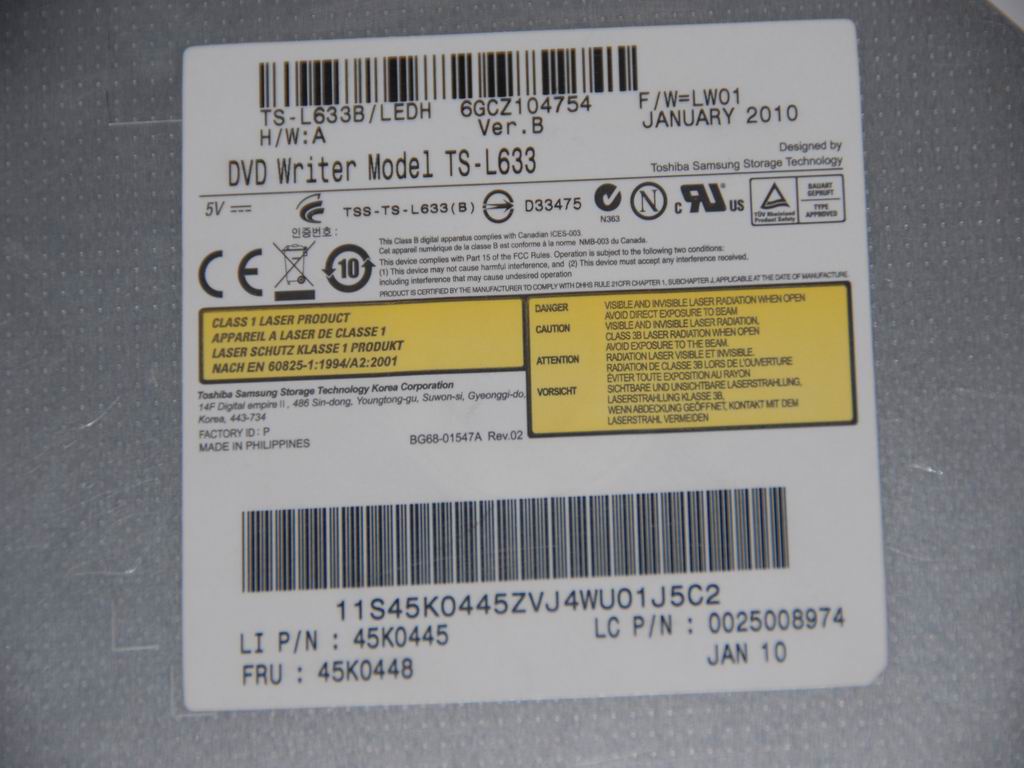 Lenovo Rambo Tsst Ts-L633B Slim Sata - 25008974