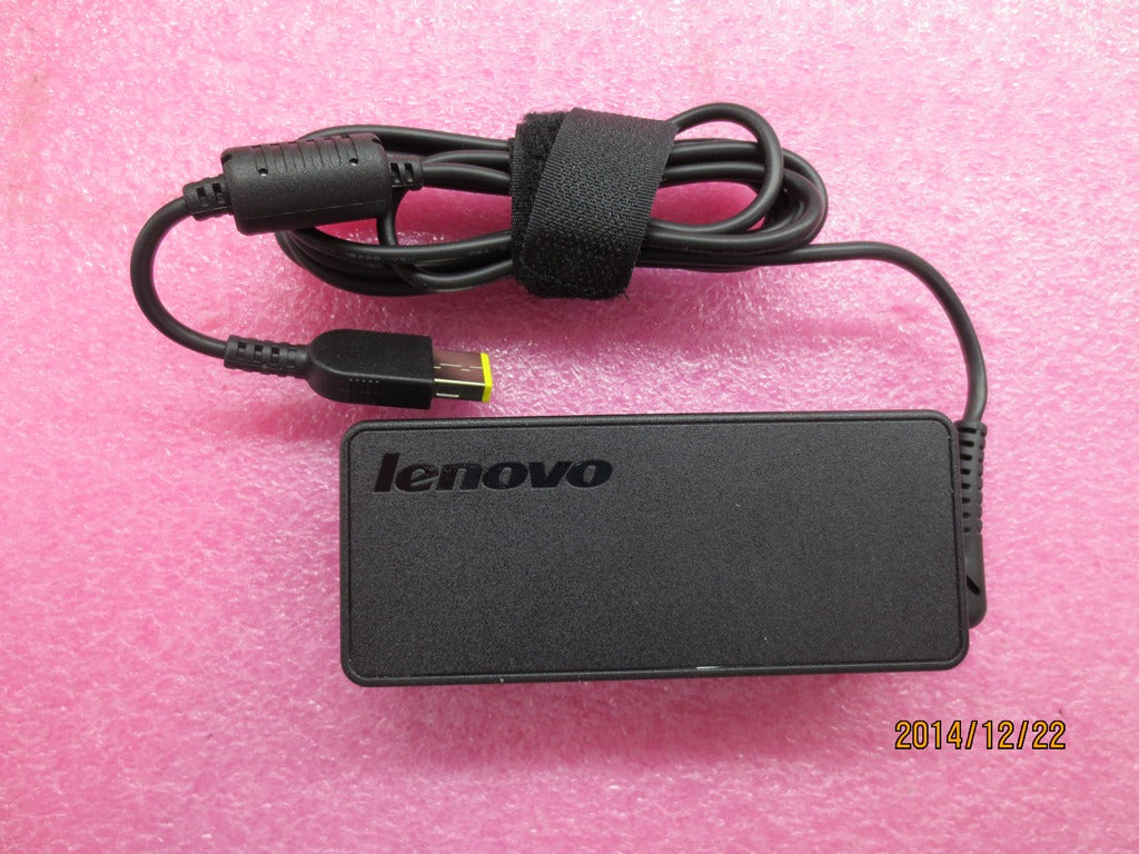 Lenovo 65W Rectangle AC Adapter, Black - 45N0263
