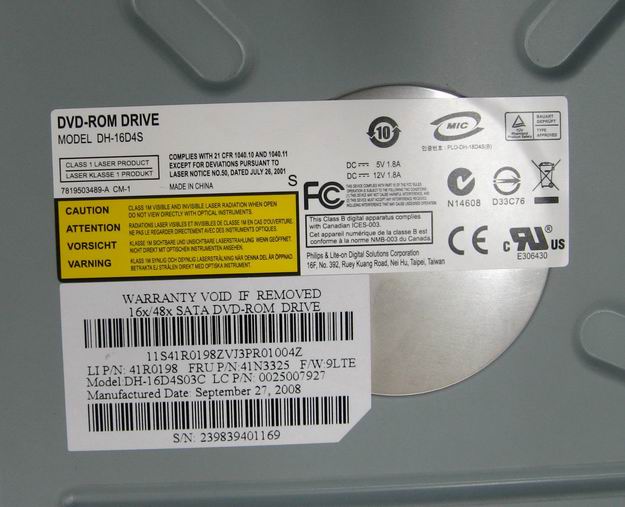 Lenovo Dvdrom Plds 16X Dh-16D4S Sata - 25007927