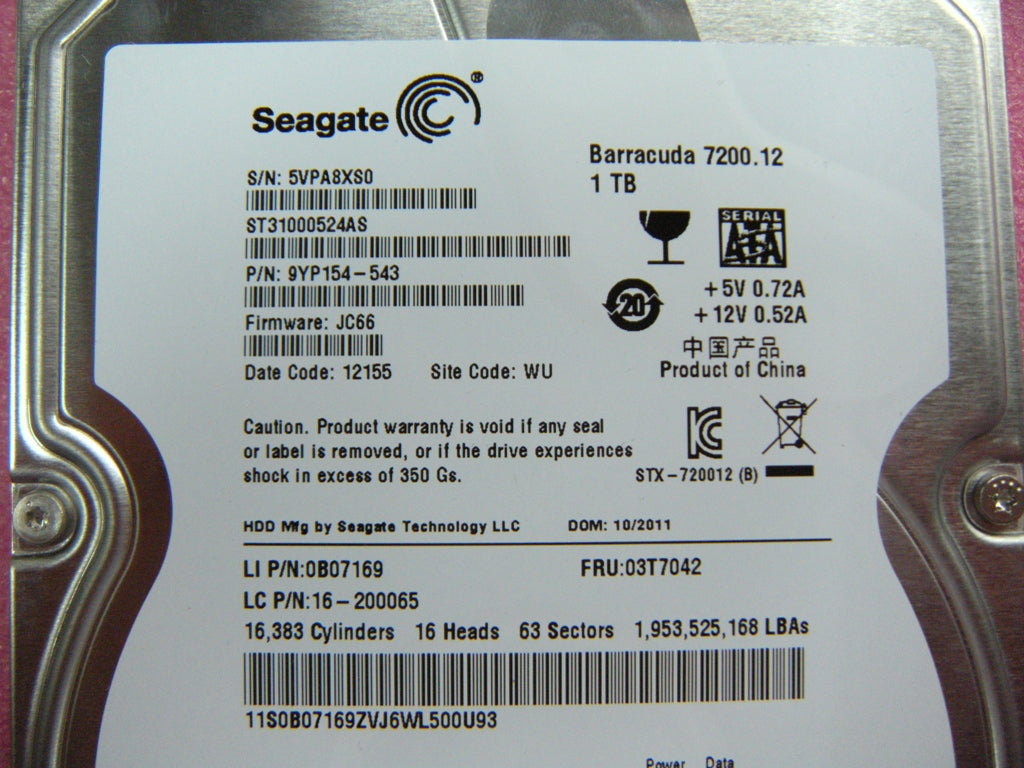 Lenovo Hard Drive - 03T7042