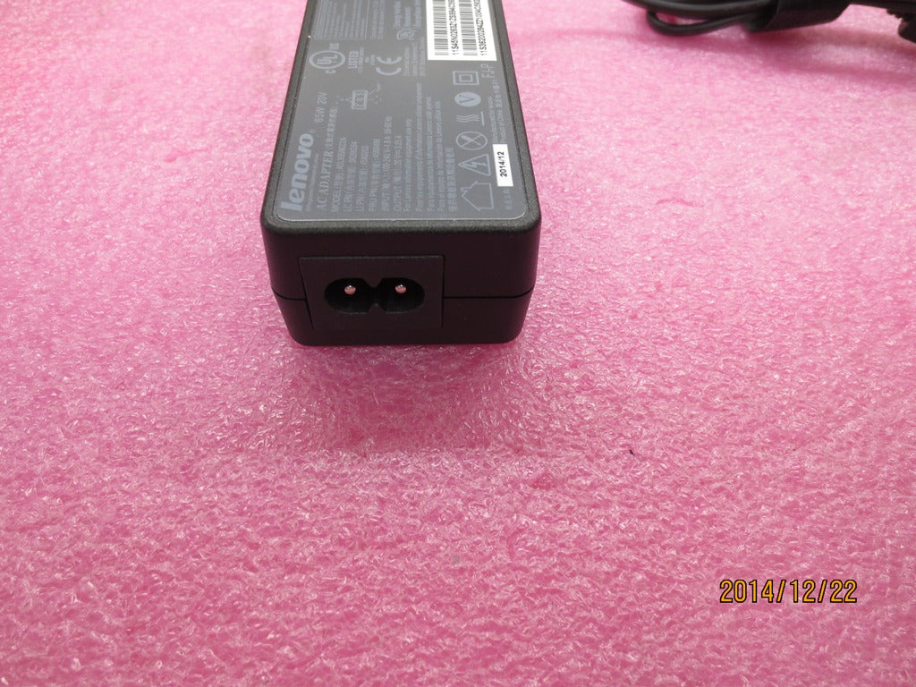 Lenovo 65W Rectangle AC Adapter, Black - 45N0263