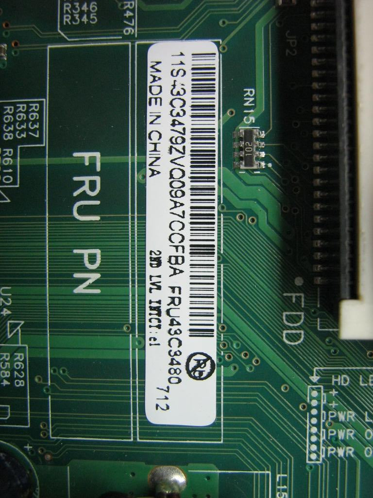 Lenovo Bdplanar Intel Sys - 43C3480