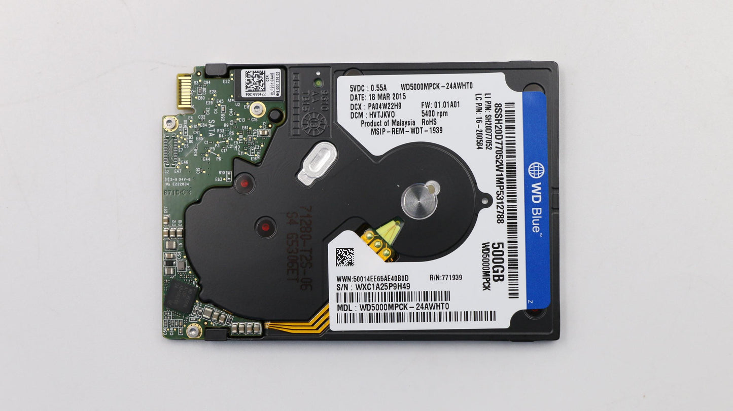 Lenovo Wd5000Mpck-24Awht0 6G 5Mm 500G - 16200584