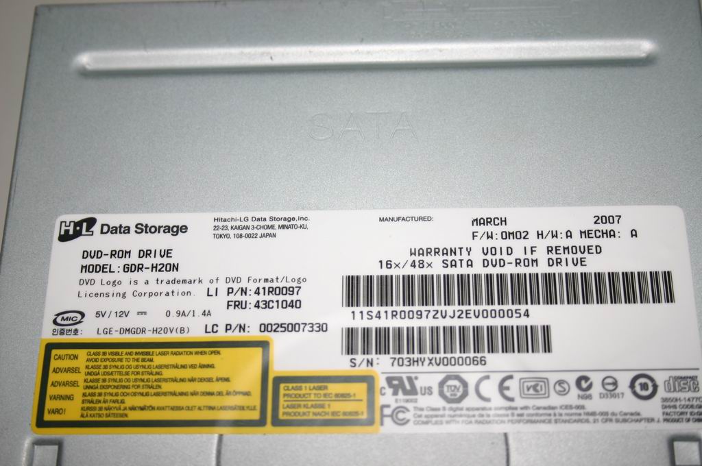 Lenovo Dvdrom Hlds 16X Gdr-H20N S B - 25007330