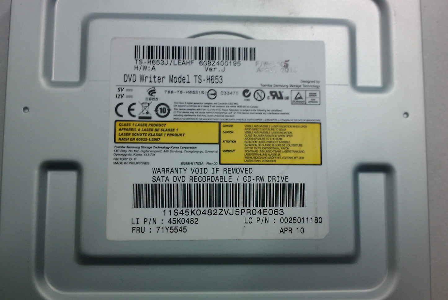 Lenovo Dvd-Rw Plds 16Xdh-16Absh Sata - 25011181