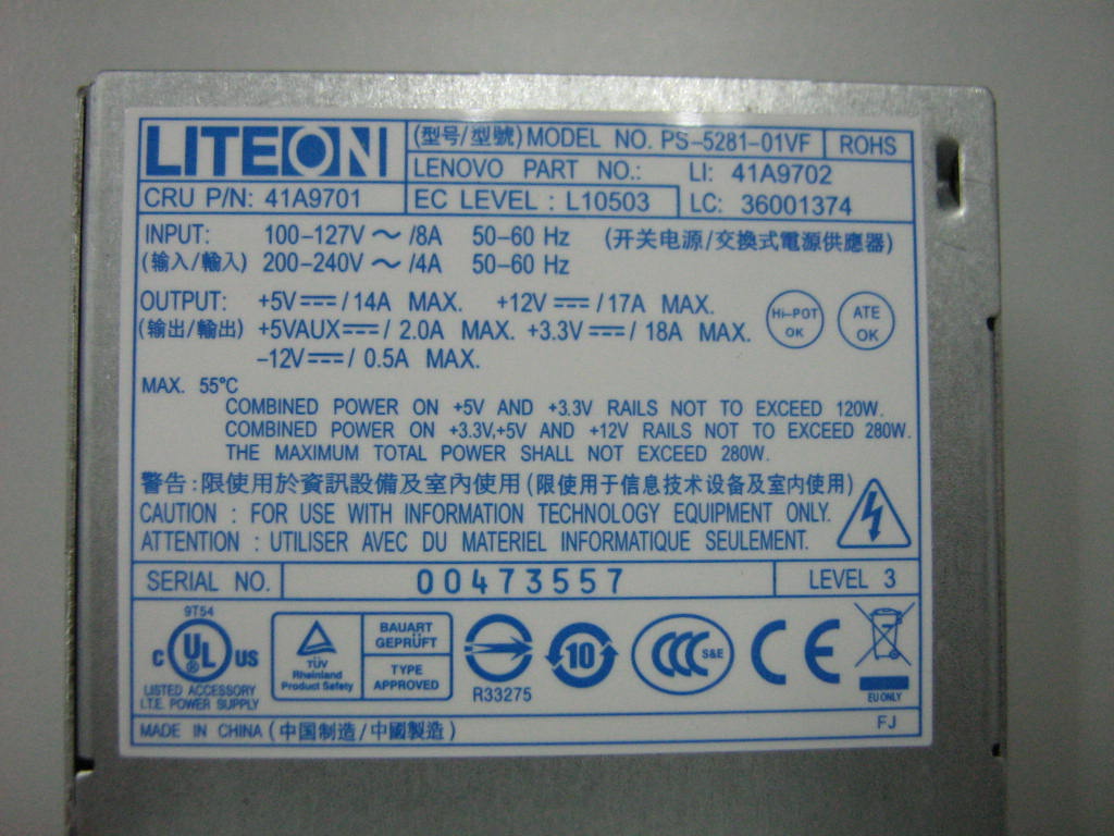 Lenovo Cru280Wps - 41A9701