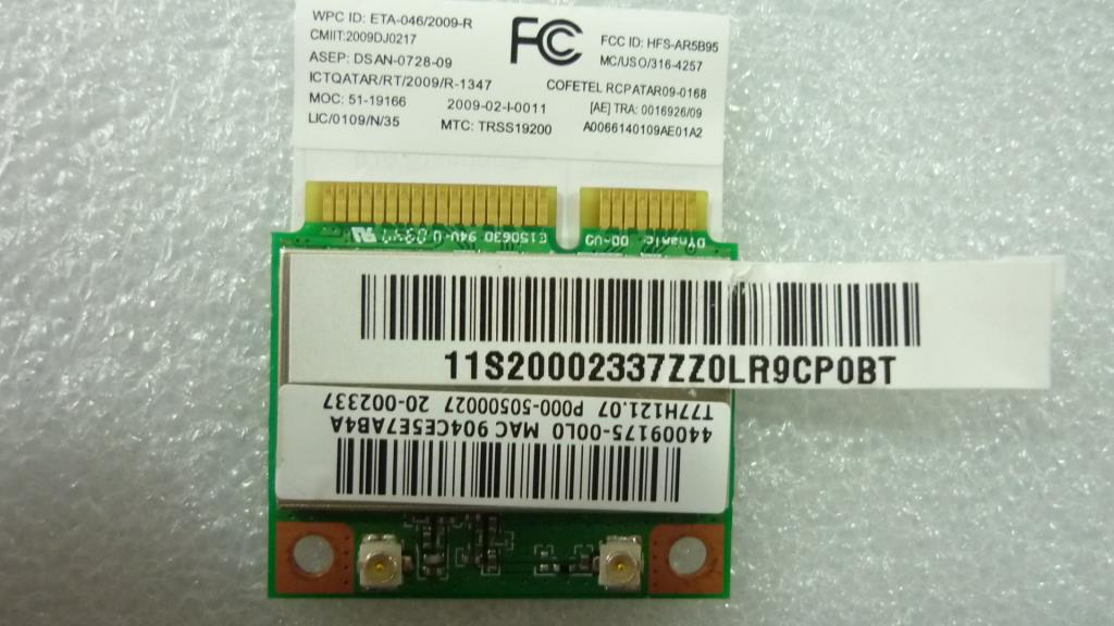 Lenovo Cbt Ar9285 Hb95 Bgn Quanta Nb - 20002337