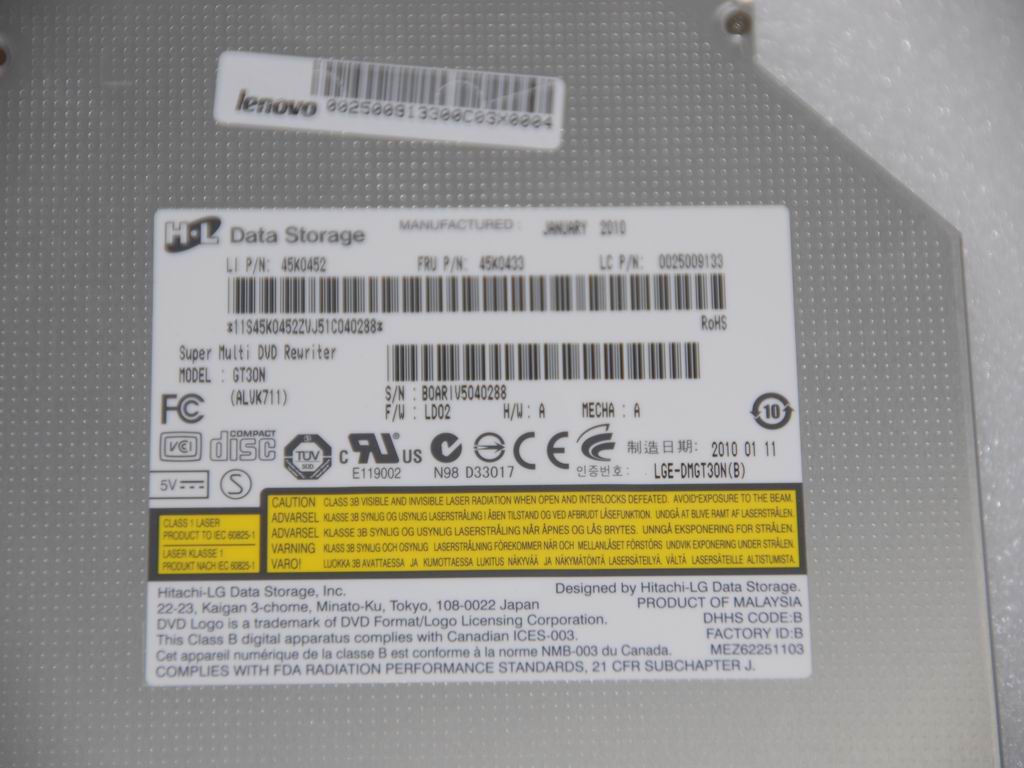 Lenovo Rambo Hlds Gt30N Slim Sata - 25009133