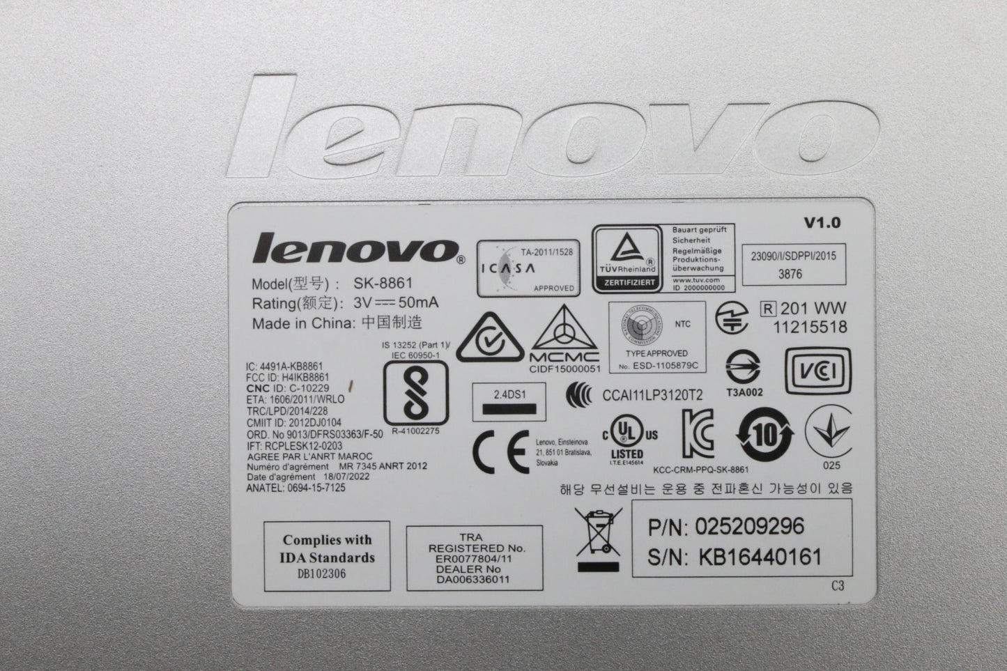 Lenovo Kb Keyboards External - 25209296