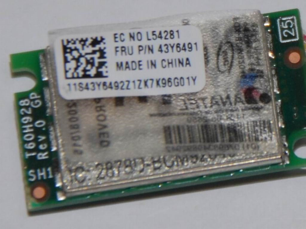 Lenovo Bt Fcn Bcm92046 Bt2.1 Edr Flas - 20002305