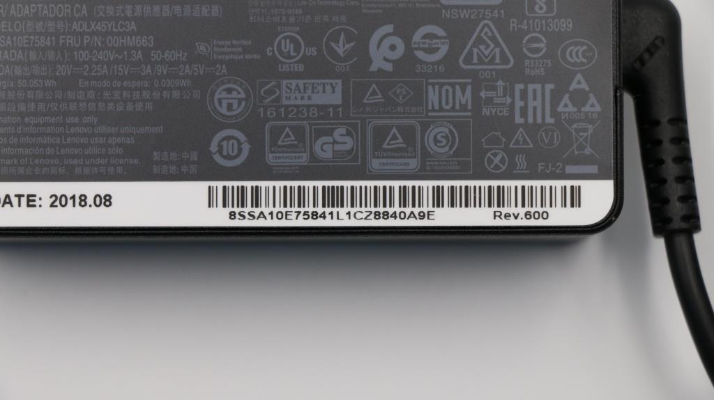 Lenovo Pd, 45W, 20/15/9/5V, 3P, Ww, L - 00HM663