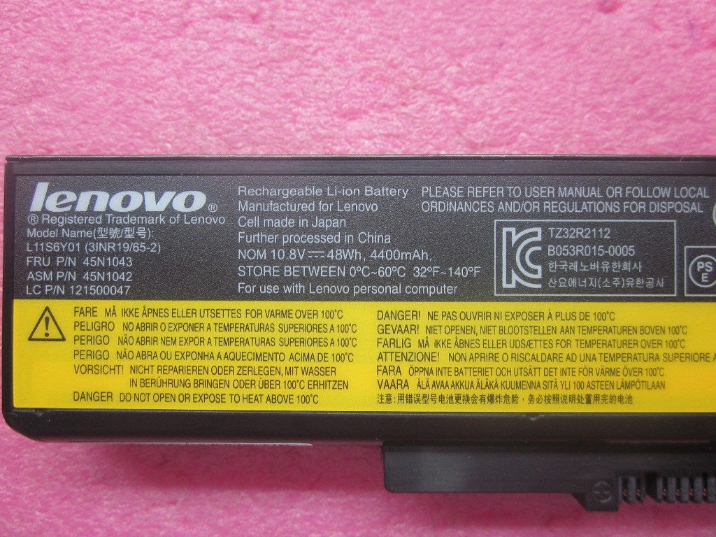 Lenovo Ba Rechargeable Batteries - 45N1043