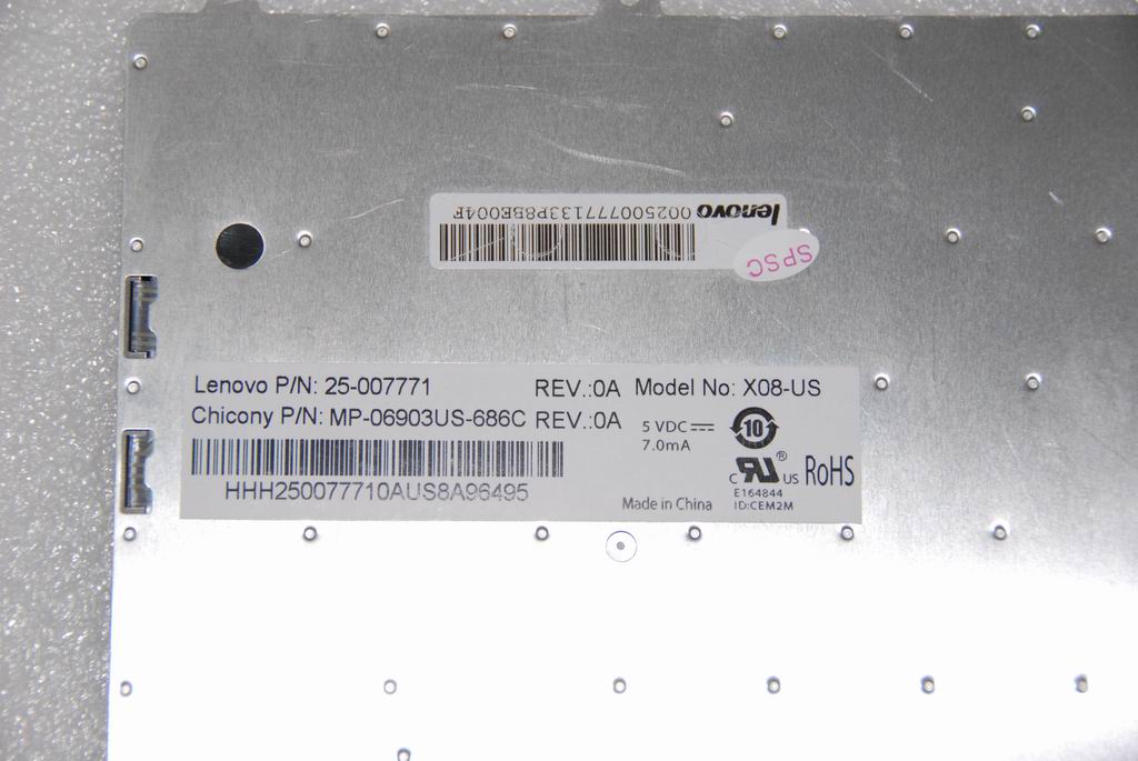 Lenovo Kb Ccy Us 84Key Orange Wo/Came - 25007771