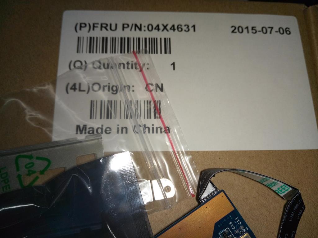 Lenovo Bezel Sub Card Fpr - 04X4631