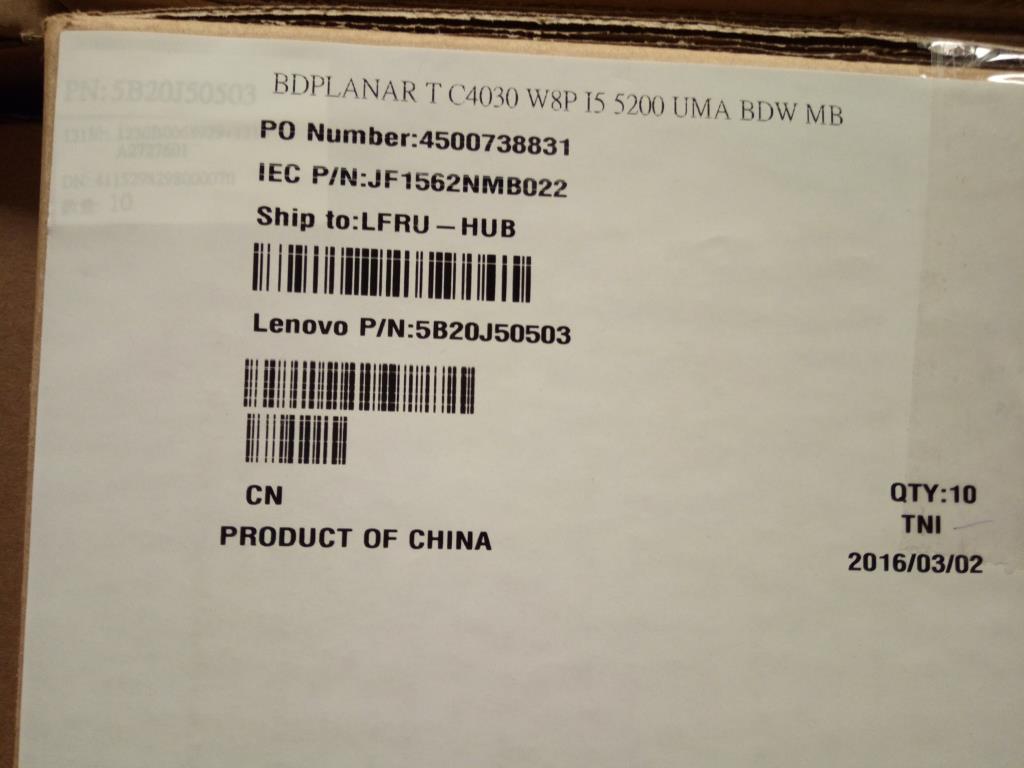 Lenovo Pl System Boards - 5B20J50503