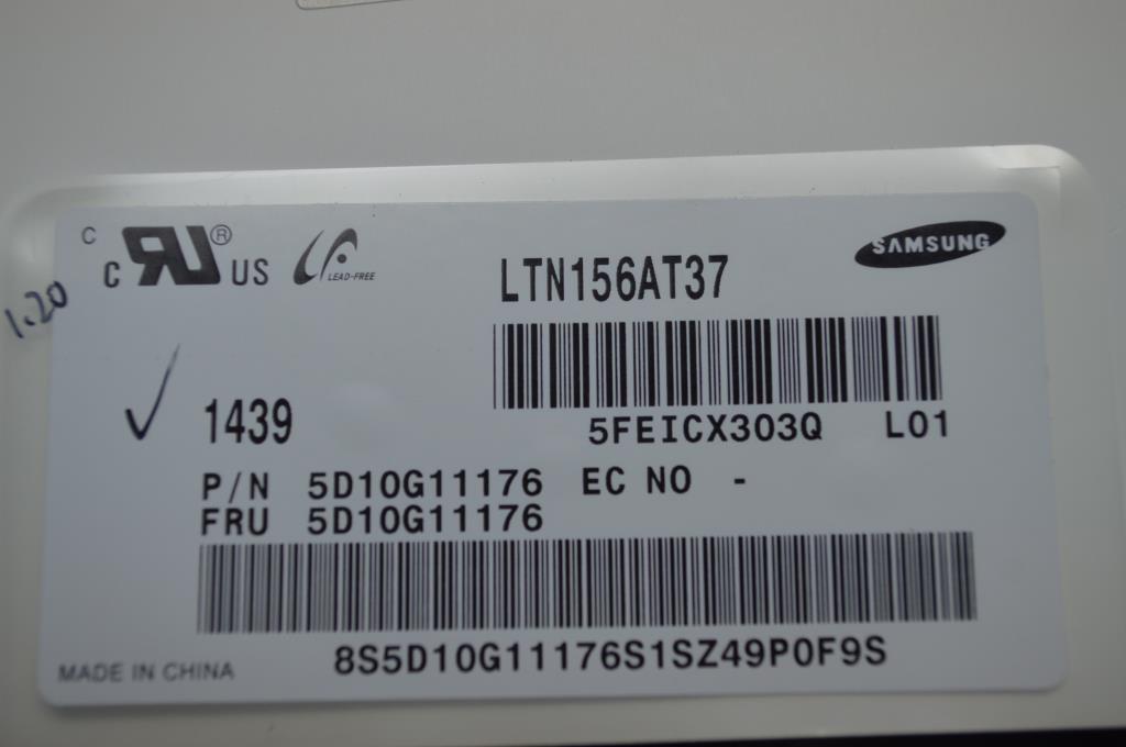 Lenovo SDC LTN156AT37-L01 HD LCD Panel - 5D10G11176