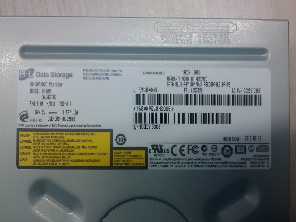 Lenovo Bd Combo Hlds Ch20N Blk Lh - 25010265