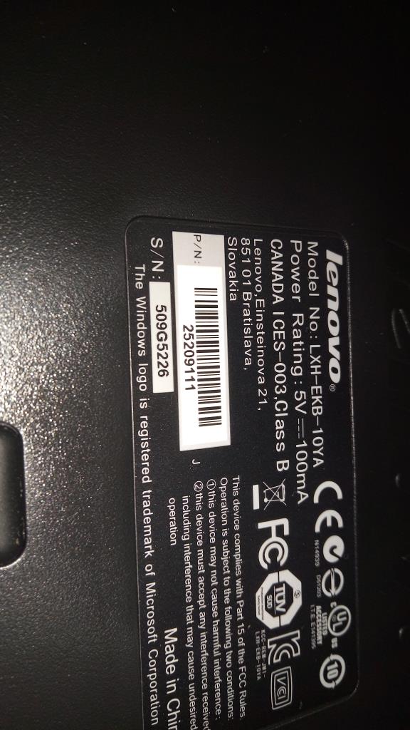 Lenovo Us Keybaord - 25209111