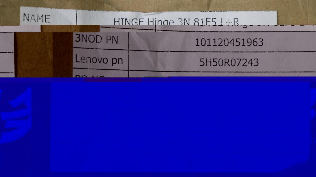 Lenovo Hinge Set, Left + Right - 5H50R07243