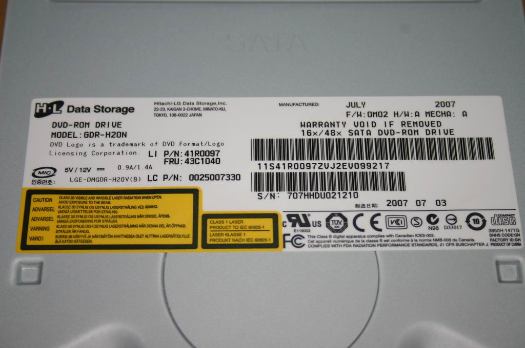 Lenovo Dvdrom Hlds 16X Gdr-H20N S B - 25007330